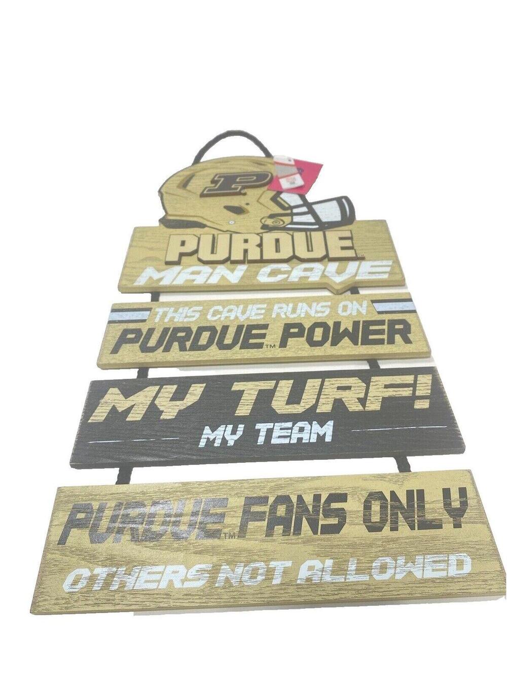 Purdue Boilermakers NCAA College Football Sign Man Cave Basement Wall Decor